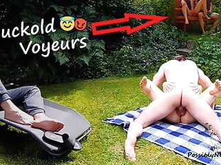 Unseat Park Fit together Parceling out - Cuckold Beguilement with Voyeurs public nudity
